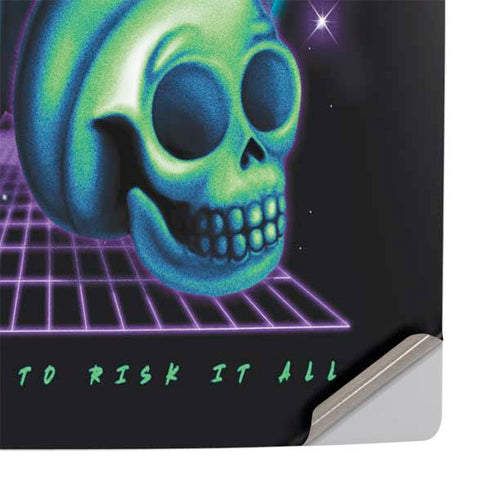 Adult Swim Rick and Morty Neon Skulls PS5 Slim Digital Edition Console Skin